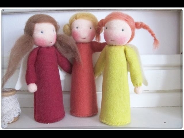 Cute Handmade Angels. Christmas Ornaments and Decorations