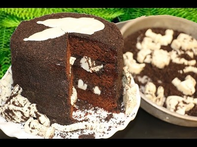 Dinosaur Dig Cake! Jurassic Park inspired SURPRISE INSIDE Cake by My Cupcake Addiction