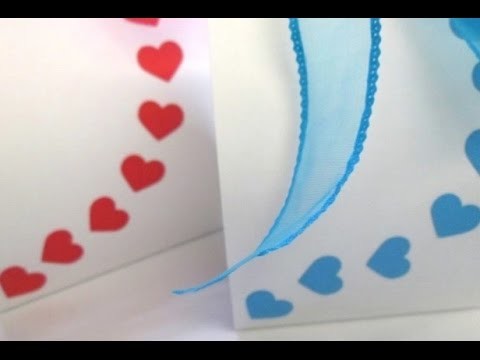 DIY : #52 Gift Bag With Love Shaped design ♥