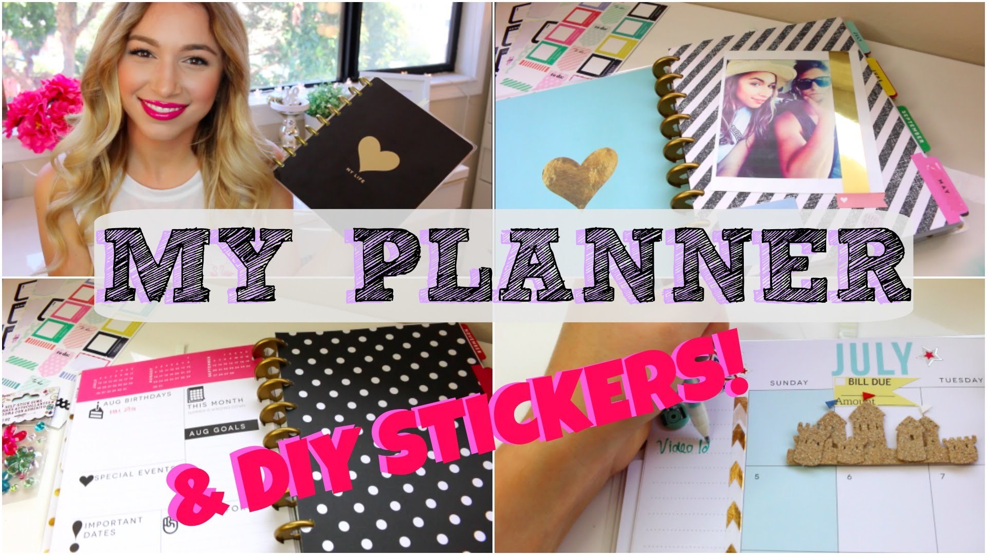 DIY STICKER TUTORIAL + HOW I DECORATE MY PLANNER, SimplyAlexandra