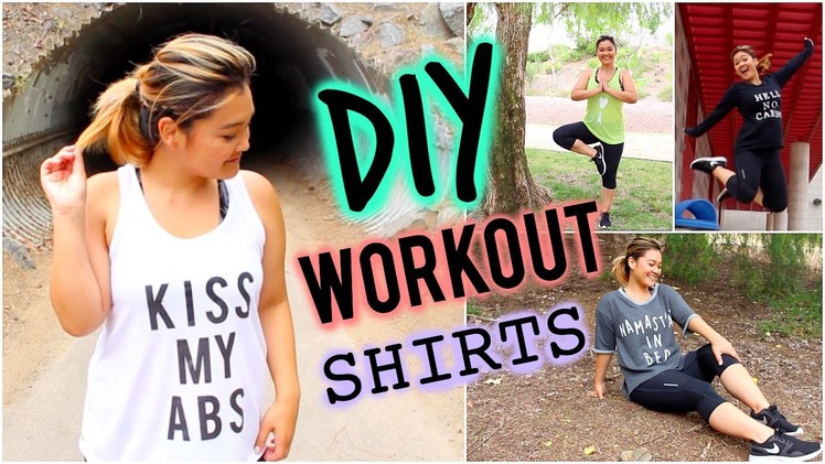 DIY Workout Shirts (Wildfox & Juicy Couture Inspired)