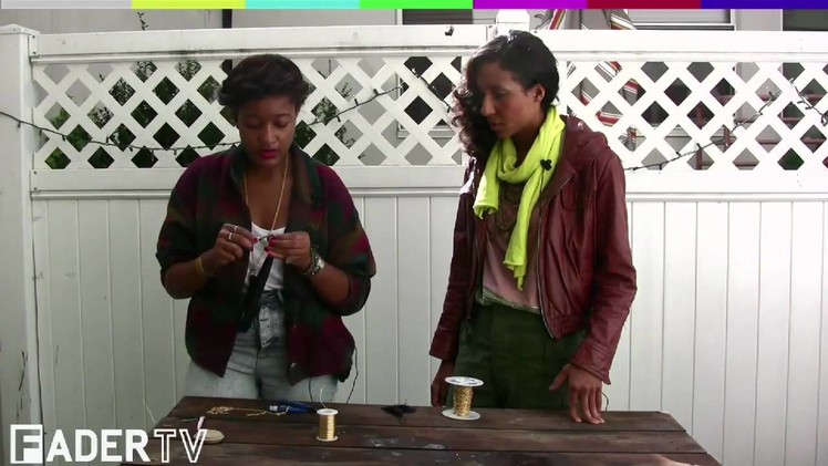 FADER TV: Crafternoon - How To Make a Tassel Necklace