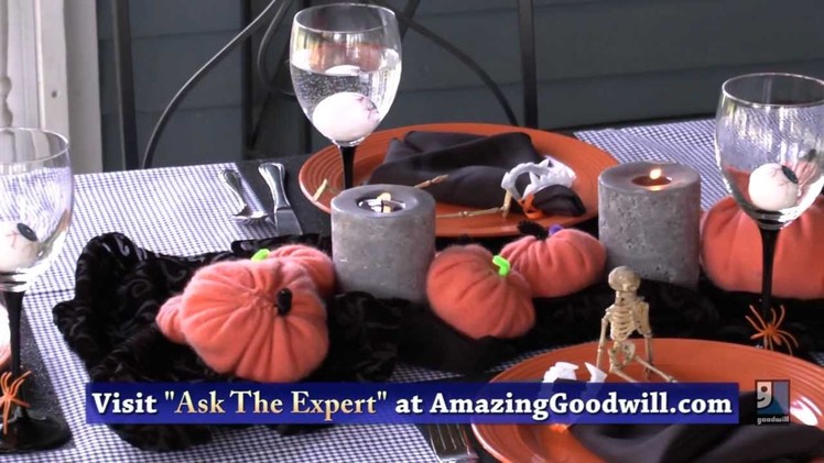 Halloween Party Decorations & Table Settings - Do It Yourself by Goodwill