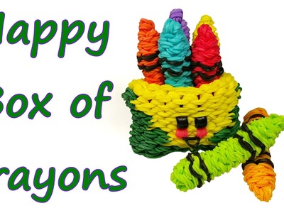 Happy Box of Crayons Tutorial by feelinspiffy (Rainbow Loom)