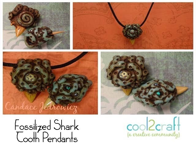 How to Create a Shark Tooth Pendant from Polymer Clay by Candace Jedrowicz