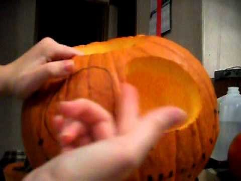 How-To Jack Skellington Pumpkin (Sort of)
