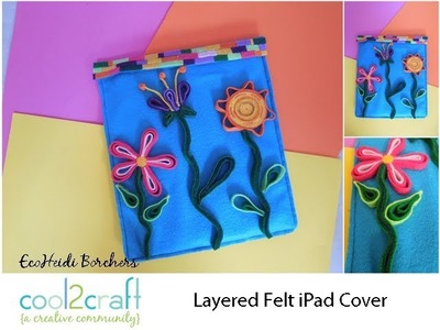 How to Make a Floral Felt iPad Cover by EcoHeidi Borchers