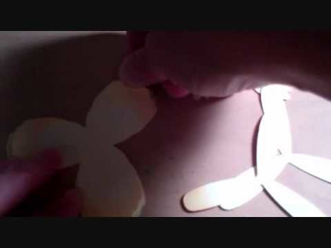 How to Make a Paper Iris Flower (Rounded edges)