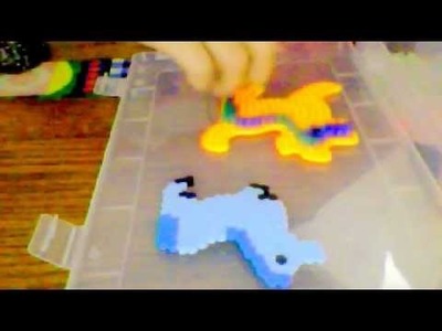 How to make a perler bead horse with a dog teplate