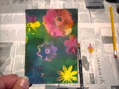 Paper Transformed - Episode 7 - Watercolor Masking Technique - Part  1 of 2