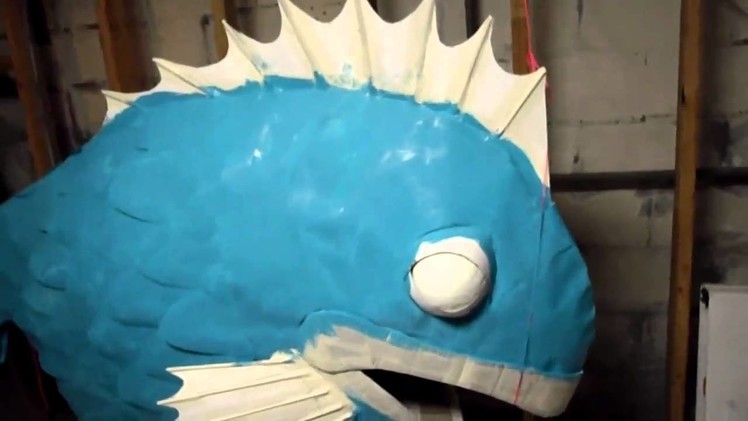 Part 3- THE FISH- Homemade Cardboard Halloween Costume
