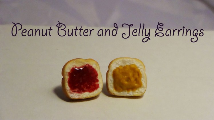 Peanut Butter and Jelly Earrings - Polymer Clay ♥