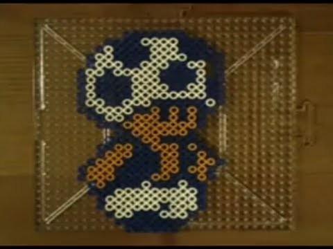 Perler Bead Speed Art: Super Mario Bros. 2 - Toad