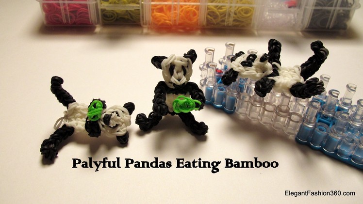 Rainbow Loom Panda Bear Charm - How to