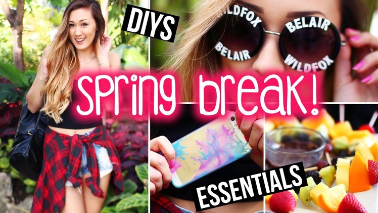 Spring Break DIYs, Accessories, Snacks & Packing Essentials ! | LaurDIY