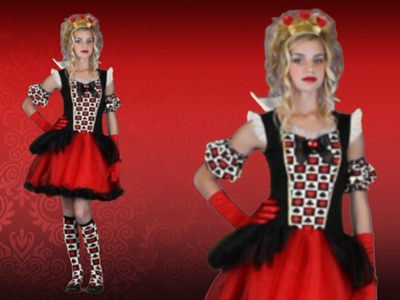 Teen Playing Card Queen of Hearts Costume