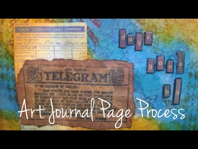 Art Journal Page-Days Gone By