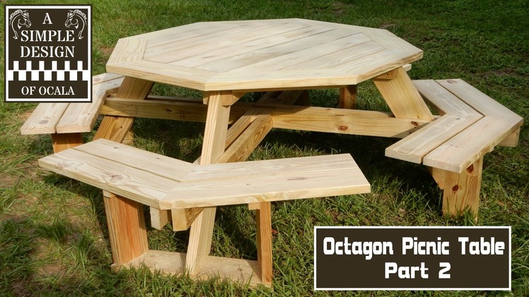 Build an Octagon Picnic Table Part 2
