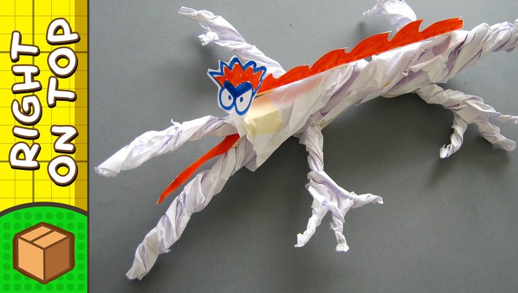 Crafts Ideas for Kids - Paper Crocodile | DIY on BoxYourSelf