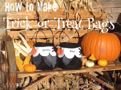 DIY Halloween Trick or Treat Bag Tutorial