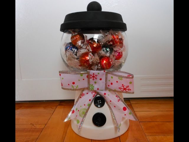 DIY: Holiday Candy Jar ♡ Theeasydiy #Crafty
