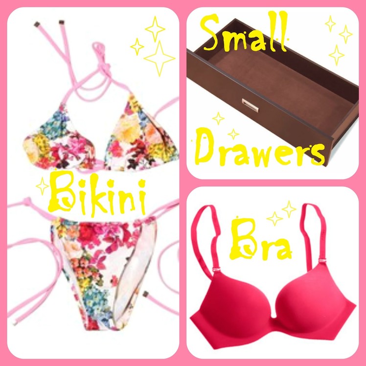 DIY: How to Organise Bras and Bikinis In Small Drawers
