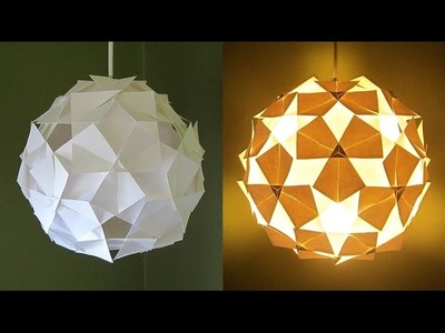 DIY lampshade (clover pattern) - learn how to make a hanging lamp from template - EzyCraft