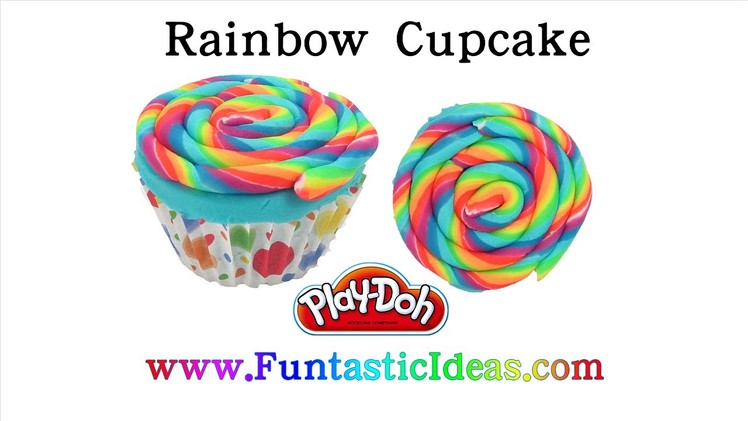DIY Rainbow Cupcake Play Doh - How to playdogh tutorial by Funtastic Ideas