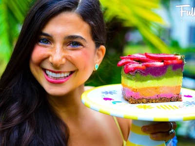 FullyRaw Rainbow Cake for My Birthday!