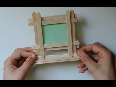How To Make A DIY Picture Frame From Popsicle Sticks. (Full HD)