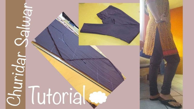 ★ How to make a perfect Churidar Salwar ★bias cutting. Aadaa Pajama  ♥ Cloud factory ☁