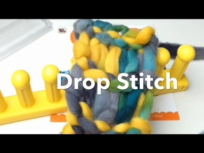 Loom Knit Drop Stitch Infinity Scarf | Zippy loom