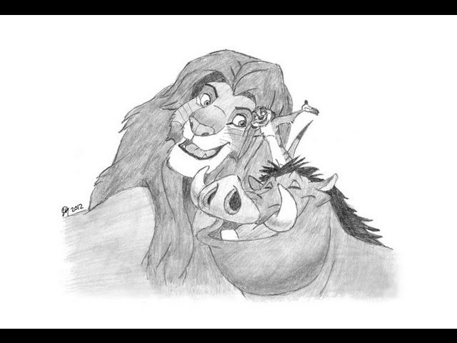 Special Lion King Drawing! Thanks for 3000 subs :)