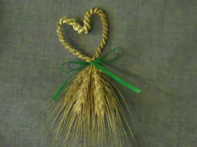 Wheat Weaving: Heart-shaped Wedding Favor