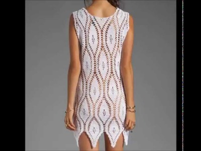 Crochet dress free pattern,- Ganchillo Vestido - Vestido de crochê