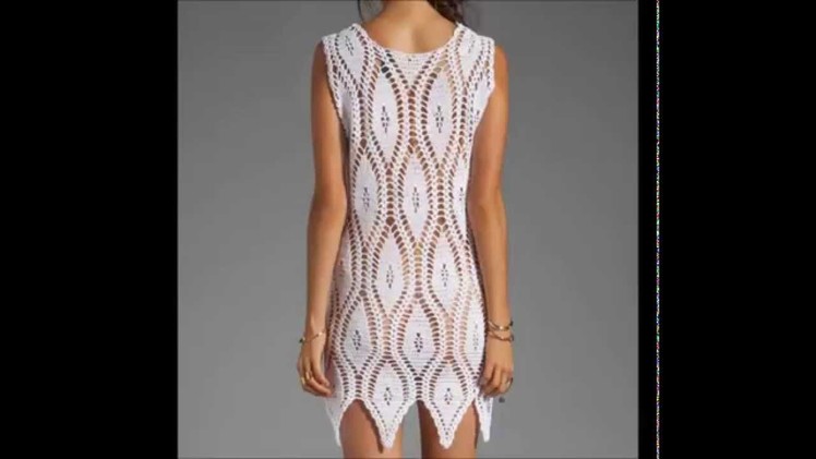 Crochet dress free pattern,- Ganchillo Vestido - Vestido de crochê