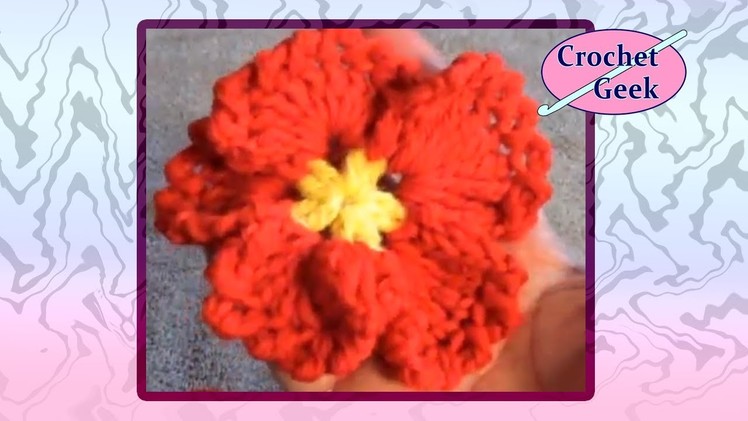 Crochet Flower Pansy - Variation 2 Crochet Geek