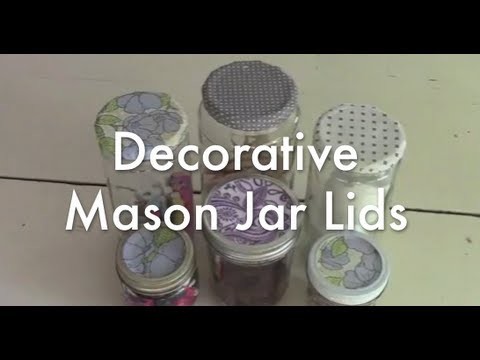 Decorative Paper Mason Jar Tops