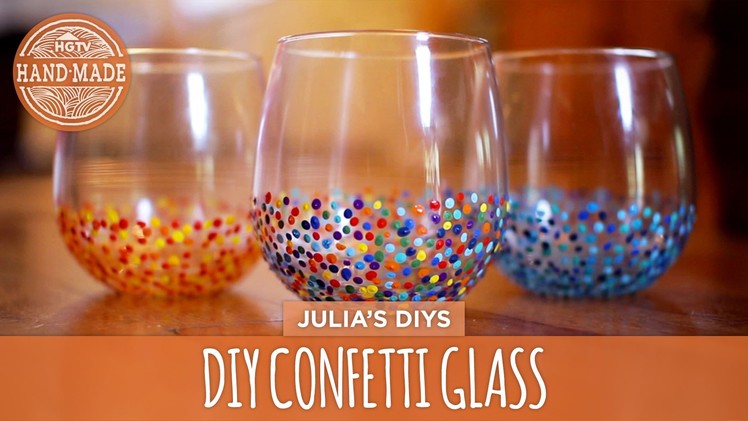 DIY Confetti Glasses - HGTV Handmade