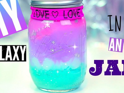 DIY Galaxy in a JAR-with Pastel Colors | Pinterest & Tumblr Room Decor Ideas for Teens | Cheap