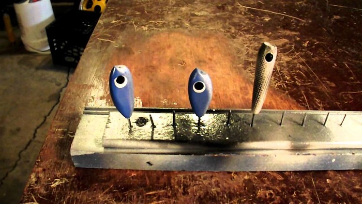 DIY How To Make A Homemade Fishing Lure Painting Rack.