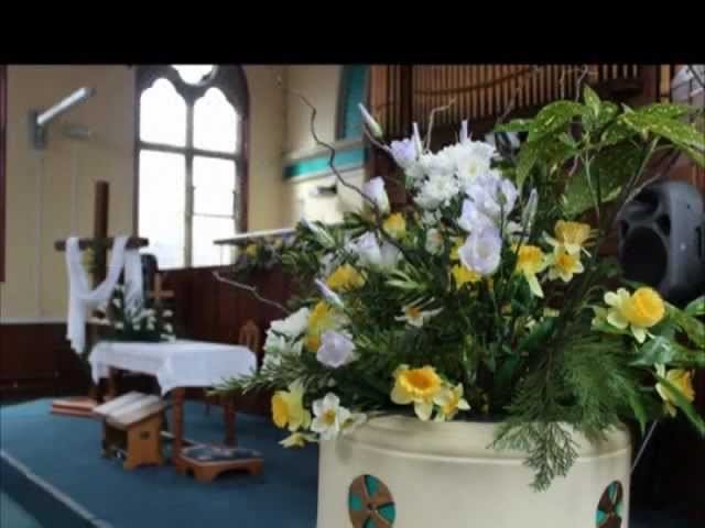 Easter Floral Decorations at Trinity Methodist Church, Shifnal