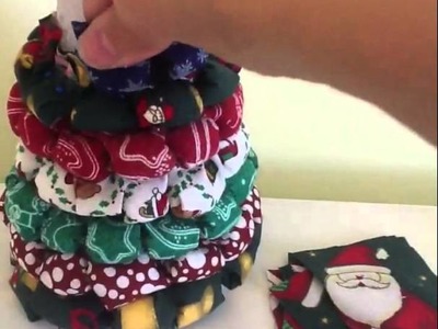 Fabric Christmas tree tutorial