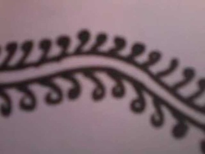 Henna mehndi tattoo design TUTORIAL : WITHOUT BASIC SHAPE ON PAPER