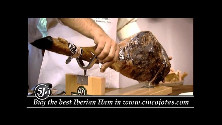 How to carve a Cinco Jotas Ham