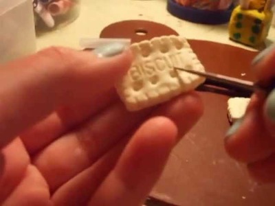 How to make a polymer clay biscuit cookie!