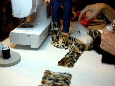 How to Make Doll Boots using Fur