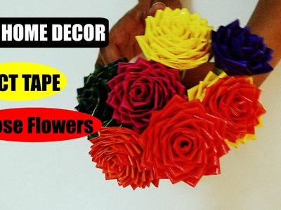 How To Make Roses Using Duct Tape | DIY Home Decor