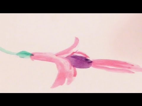 How to Paint a Fuchsia Plant in Watercolors : Art Tutorials