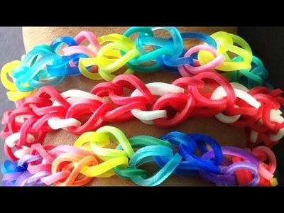 Loom Bands: Hook Only, Rainbow Loom Paisley Braid Bracelet (with permission from TutorialsByA)